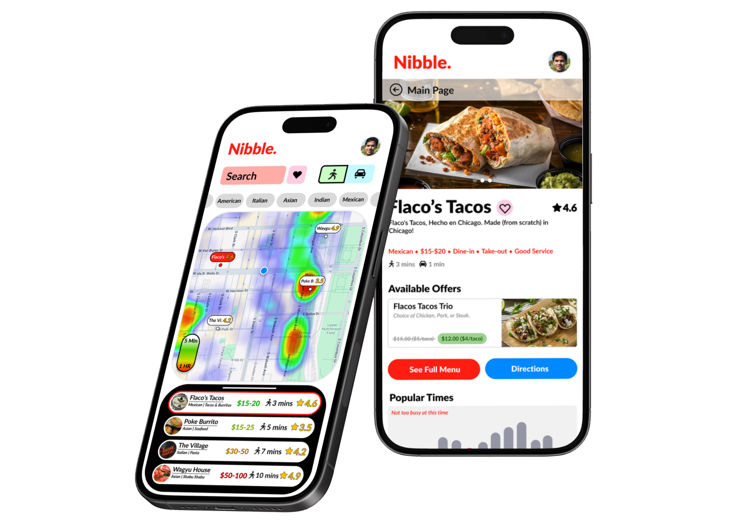 Nibble App Mockups