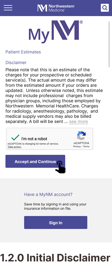 Northwestern Medicine Mobile Wireframes