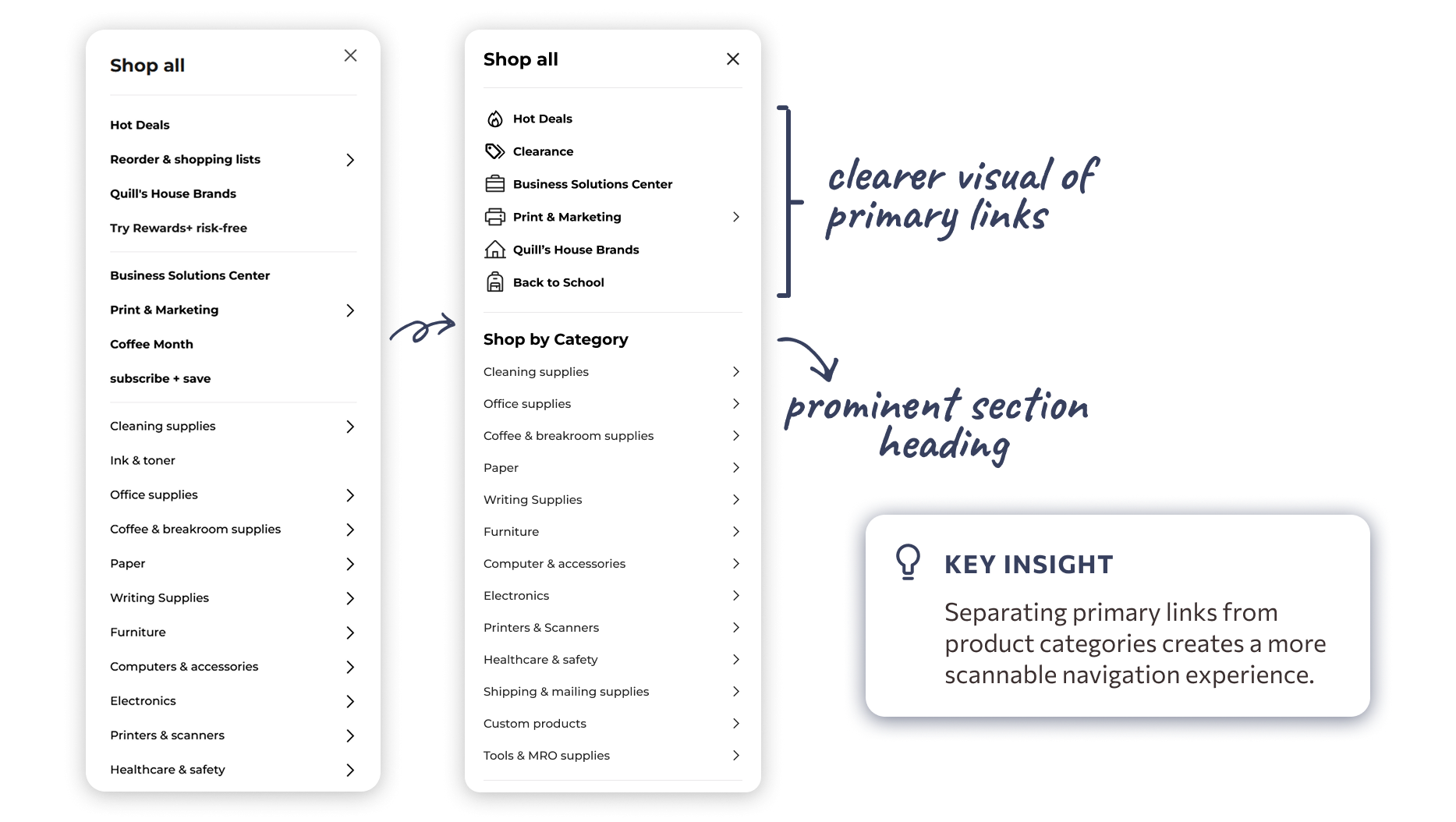 Quill Nav Menu Redesign